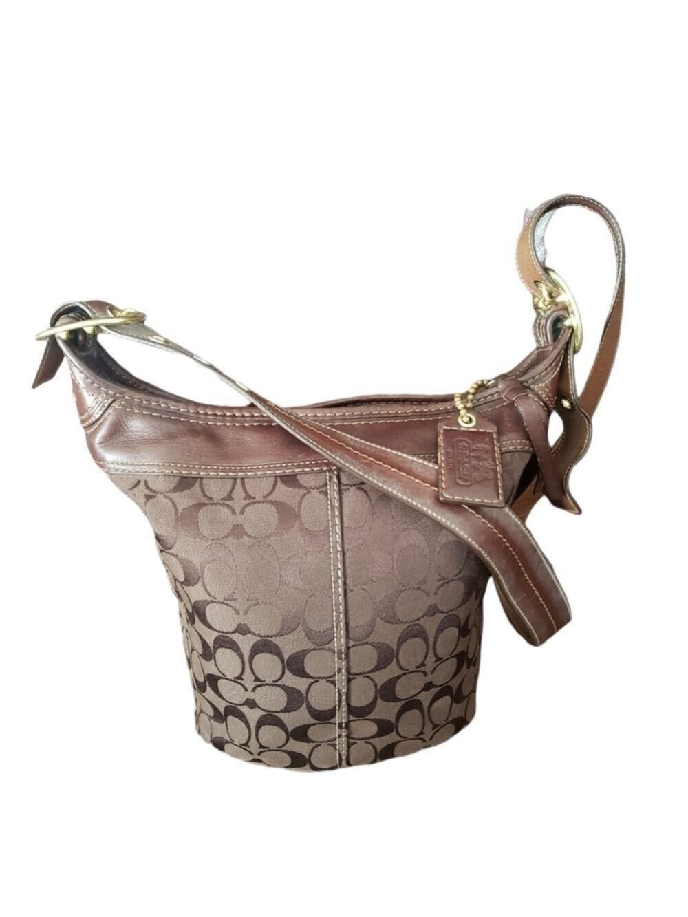 HP Coach Bucket Shoulder Crossbody Bleeker Signature (F0768-11437) Bag